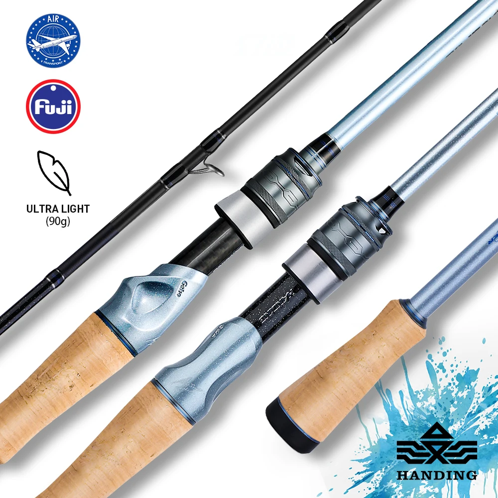 HANDINGMiracleFishingRod40TonFullCarbonBlanksFujiAGuides
