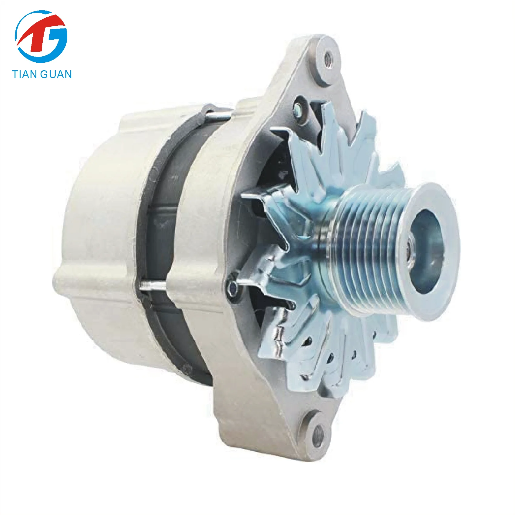 Rareelectrical NEW ALTERNATOR COMPATIBLE WITH IVECO VOLVO RENAULT TRUCKS 0-124-555-010 504013371 20523391 : RAREELECTRICAL New Chrome 110A Billet Style Chrome 1