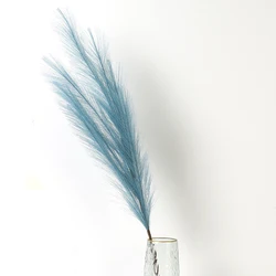 Pampas Grass Artificial Bouquet for Stylish Home and Garden Decor (Blue)