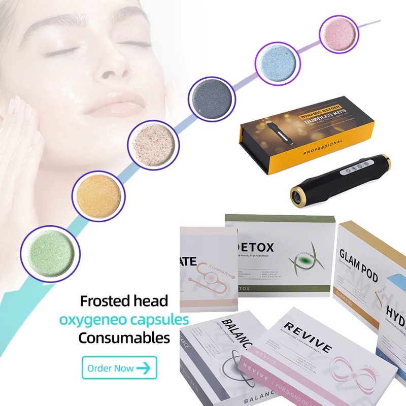 Glam Hydrate Revive Detox Illuminate Kit Pods Serum for Bubble Beauty Machine