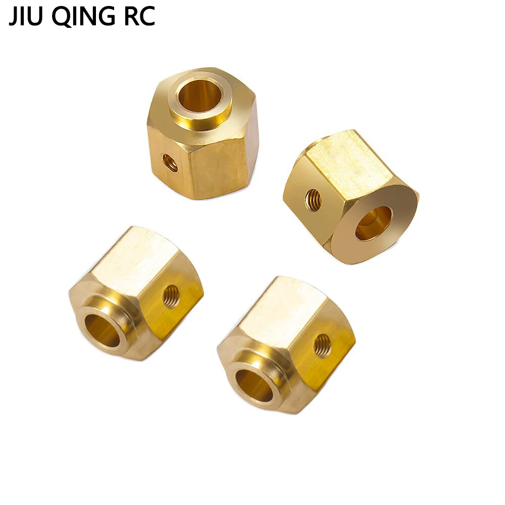 4 Piezas De Latón Para Rueda De 0.472 In, Adaptador Ancho De Cubo Hexagonal Para 1