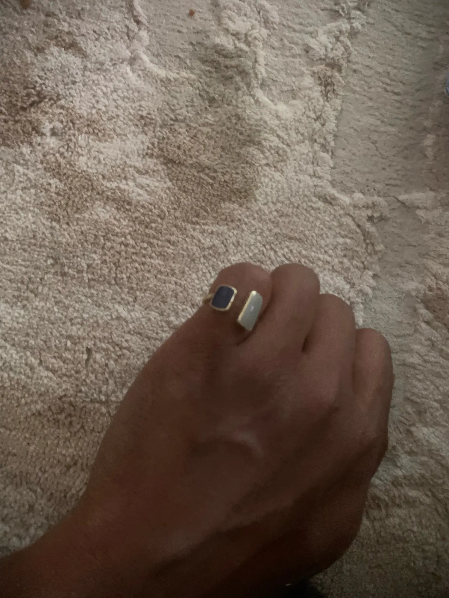 Adjustable Colorful Drip Glaze Ring photo review