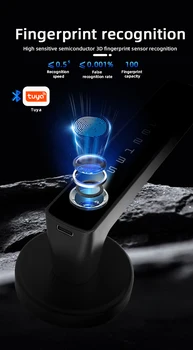 RAYKUBE M5 US Free Delivery Tuya BLE Smart Fingerprint Door Lock Electronic Lock with Password/Key/Card/Tuya APP Unlock 2
