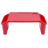 6 Pcs Kids Lap Desk Tray, Plastic Breakfast Laptop Trays with Side Pockets, Portable Lap Bed Table for Family, School, Class 1