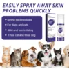 Yegbong 60ml Pet Wound Care Spray Cats Dogs Skin Repair Anti Itch Wound Healing Remove Odor Rash Moss Wound Treatment Spray 1