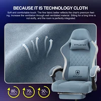 GTPLAYER Gaming Chair with Pocket Spring Cushion, Linkage Armrests & Footrest, Ergonomic Office Chair with Lumbar Support - Image 5