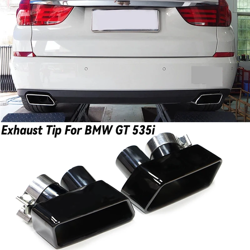 

304 Stainless Steel Car Exhaust Tip For BMW F10 528i GT 535i F07 Up 550i M Look Muffler Tip Exhaust System Nozzle Tailpipe