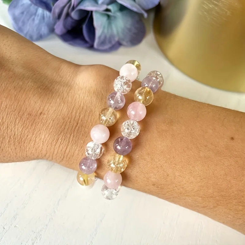 Elegant spiritual bracelet with yellow citrine beads