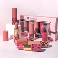 Coffret de 6 rouges à lèvres mats nude, imperméables, longue tenue, faciles à appliquer, haute pigmentation, ne tache pas les tasses, ensemble de maquillage pour les lèvres, idéal comme cadeau. 2