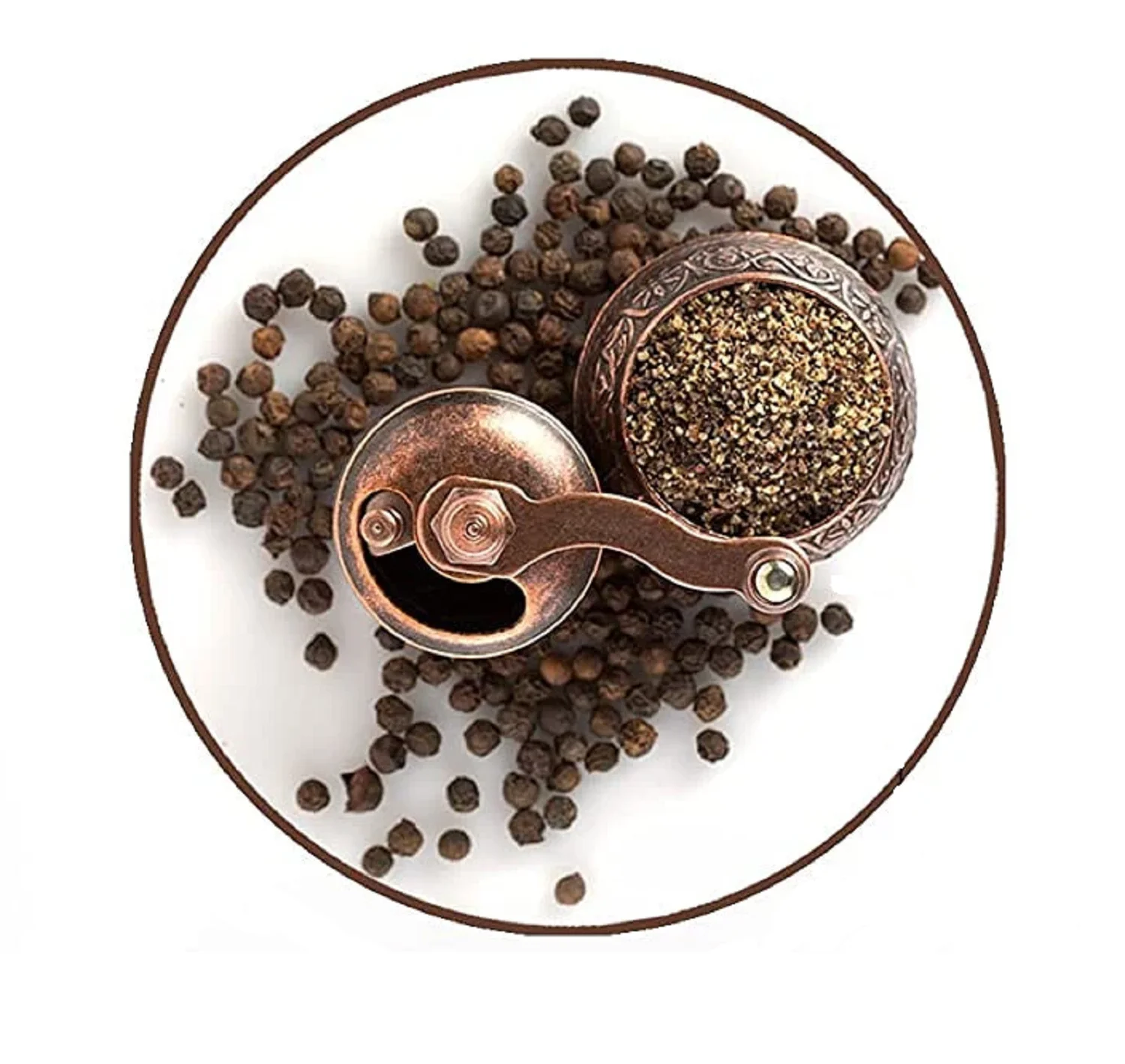 Ae1fa42c6d062430badc9742f437c548cQ Handmade Antique Salt Coffee Spice Grinder Antique Coffee Mill, Qualified Refillable Turkish Style Mill, Adjustable Mill, Manual