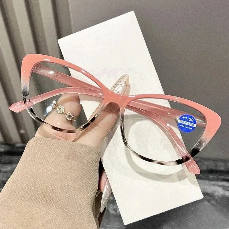 2025 New Style Reading Glasses for Women Fashion Men Oversized Square Prescription Glasses Large Frame Anti-blue Presbyopia - 5