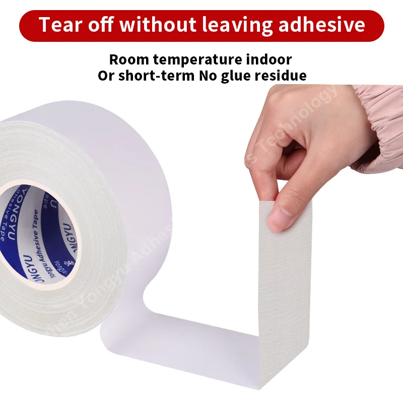 Grevosea Doppelseitiges Klebeband Extra Stark - 4 Rollen Stoffband Für Teppich, Wand & Kleidung