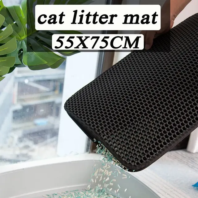 Cat Litter Mat Pet Toilet Waterproof Double Layer Pet Litter Box Mat Nonslip Sand Cat Washable Mat Clean Pad Pet Clean Supplies 4