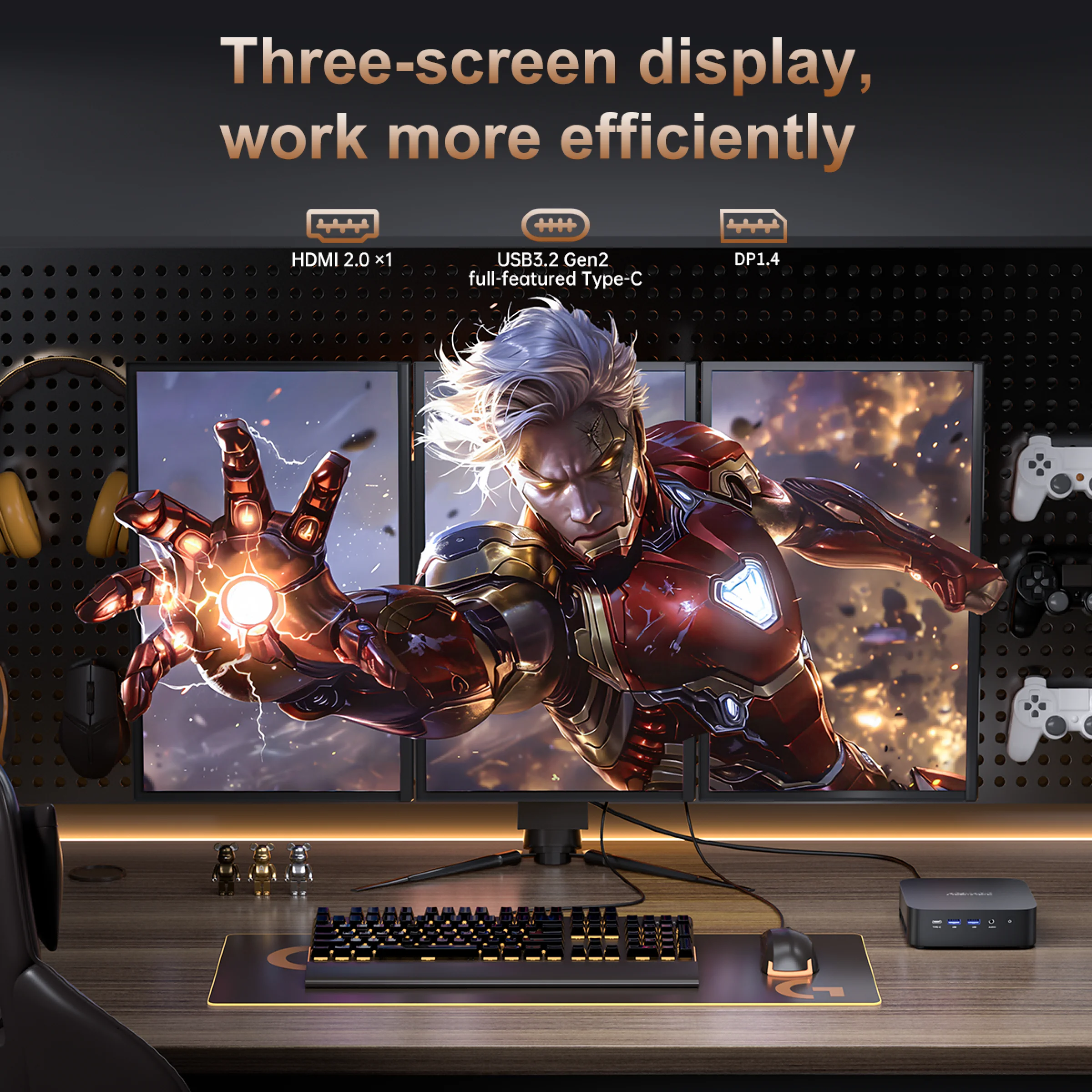 ACEMAGIC K1 Mini Pc AMD Ryzen 5 7430U 16GB LPDDR4X RAM 512GB SSD AMD Radeon™ Graphics Windows 11 Pro up to 4.3 GHz WiFi 6 HDMI 2.5G Gigabit Ethernet MINI Computer