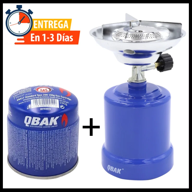 QBak - Hornillo Camping Gas Cocina Portátil + 2 Cartucho 190g para  Acampada, Campo, Playa, Montaña, Quemador con Regulador de Gas Butano -  AliExpress