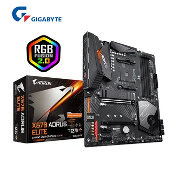 GIGABYTE New GA X570 AORUS ELITE ATX AMD X570 DDR4 4733(O.C.)MHz M.2 USB 3.2 128G Double Channel Socket AM4 Motherboard 1