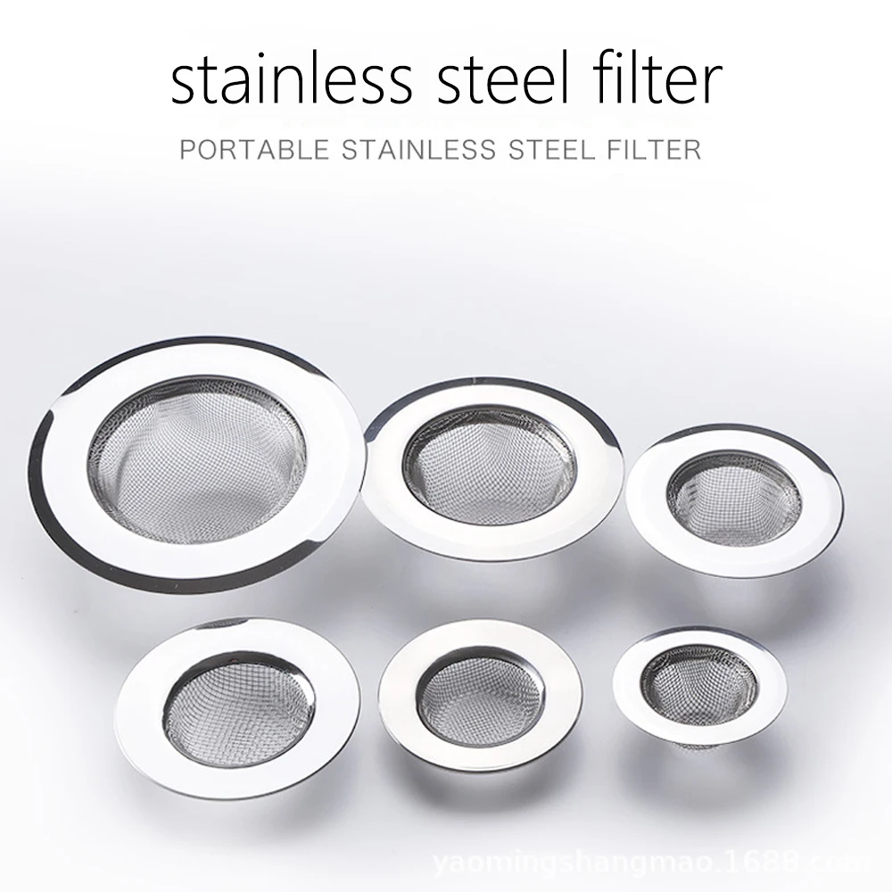 Kitchen Sink Filter Strainer Anti-clogging Washbasin Stainless Steel Mesh Bathroom Drain Hole kitchen sink filter,sink strainer,sink filter,kitchen sink strainer