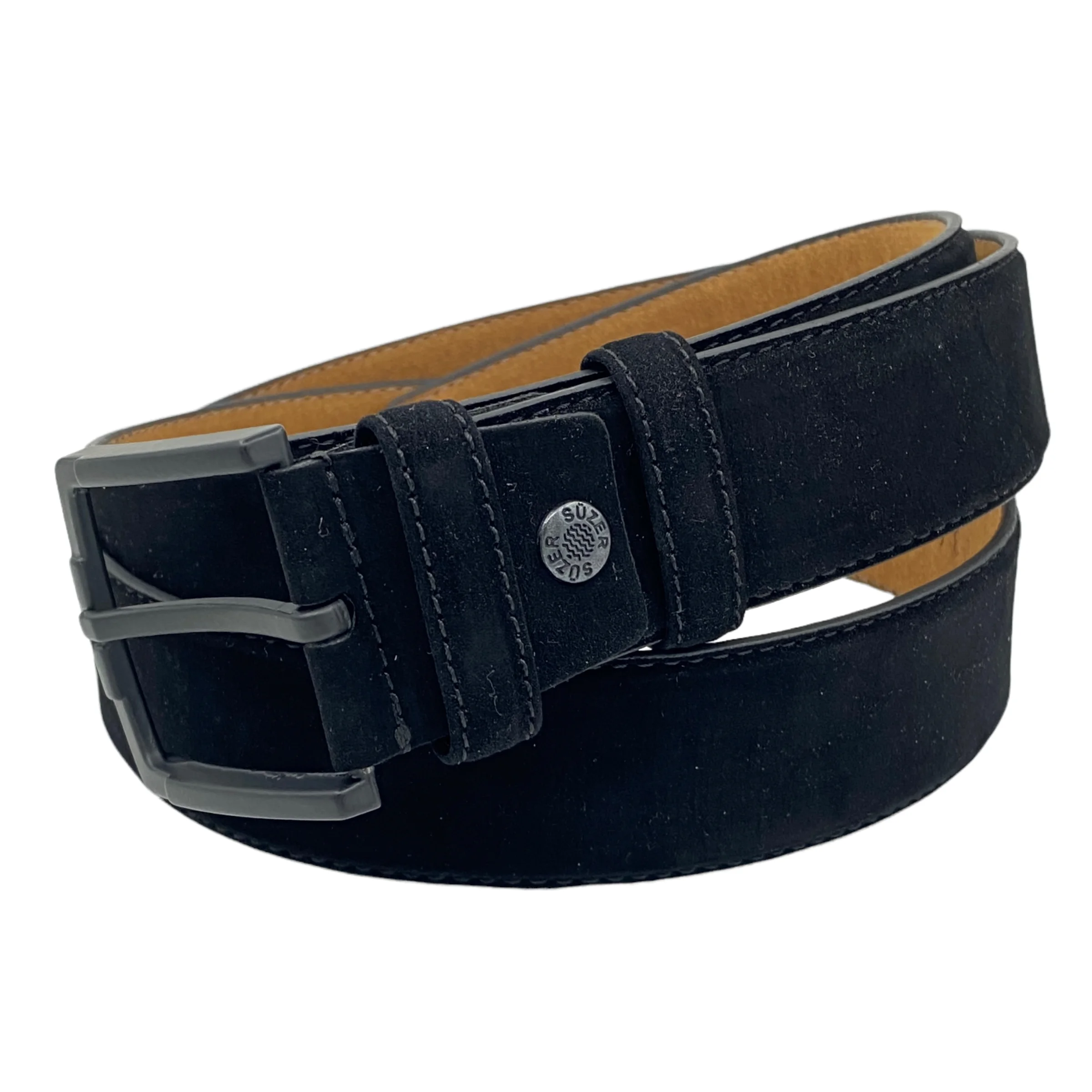 Dark Brown Classic Suede Belt