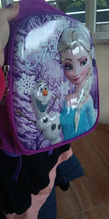 Mochila escolar de dibujos animados para niño y niña, de Elsa morral para guardería, bolsa de equipaje de viaje, Frozen 2, novedad photo review