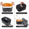 ​Boîte à Déjeuner Électrique Chauffante 2-en-1 – Gamelle Bento Portable en Acier Inoxydable (1.5L - 60W / XXL 2.5L - 90W) – 12V/24V/220V pour Voiture, Camion et Bureau 4