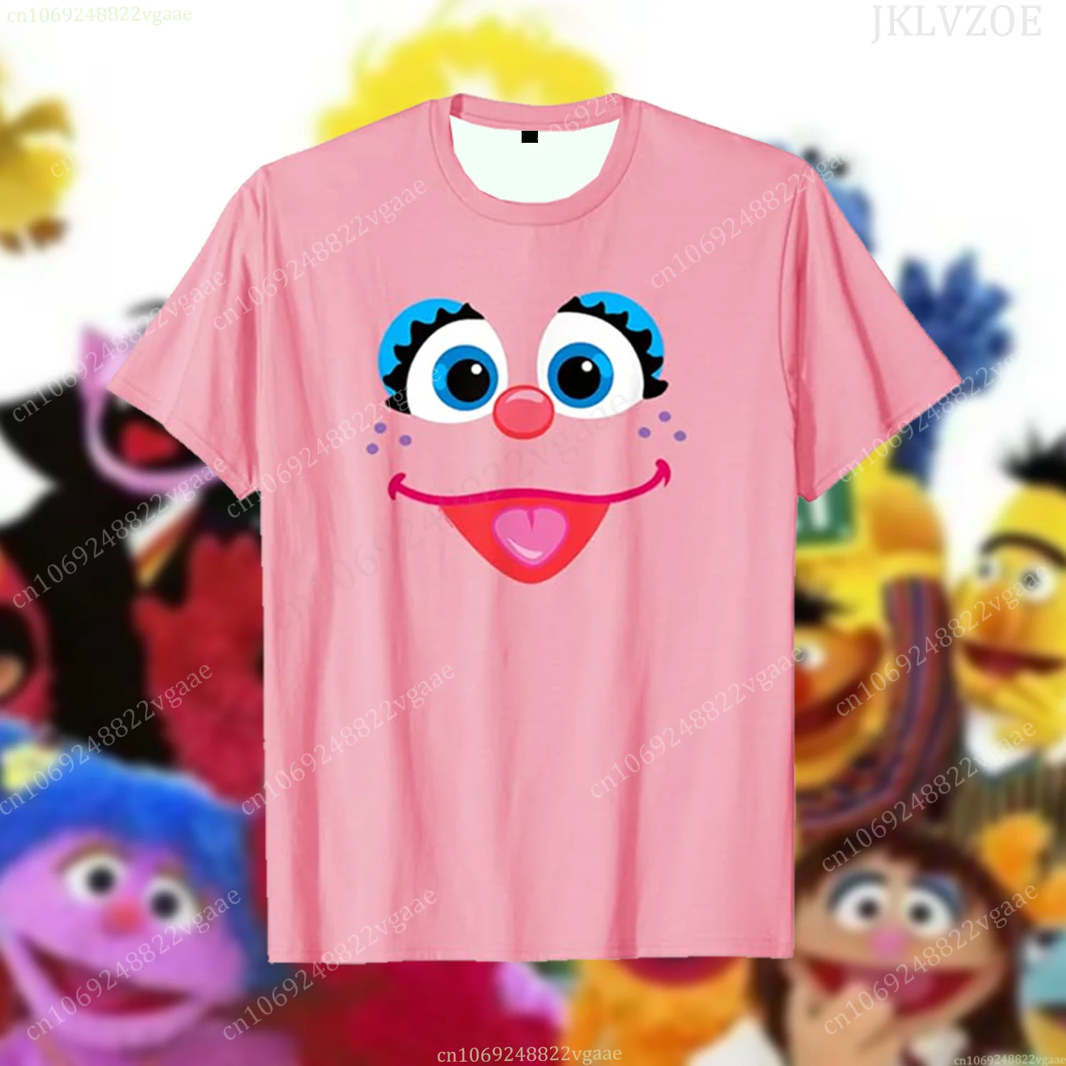 Tv Show Elmo T Shirt For Kids Boys Cartoon T-shirt Short Sleeve Top Sesame Tee Shirt Street Funny Clothes Girls Cookie Monster 6