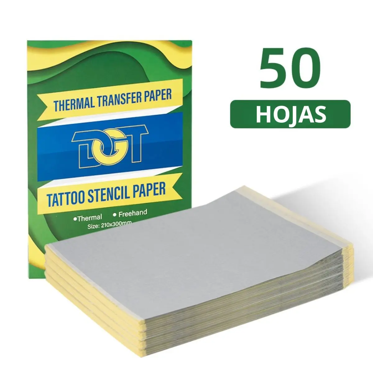 Papel de Transferencia DGT Profesional (20 Hojas) - Hectográfico de Stencil Clara y Duradera / Transferencia Térmica de Alta Calidad