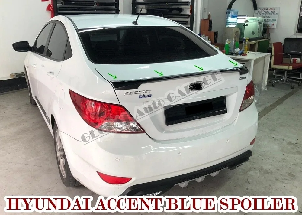 Aler-n-Universal-para-coche-accesorio-para-Hyundai-Accent-Blue-Spoiler ...