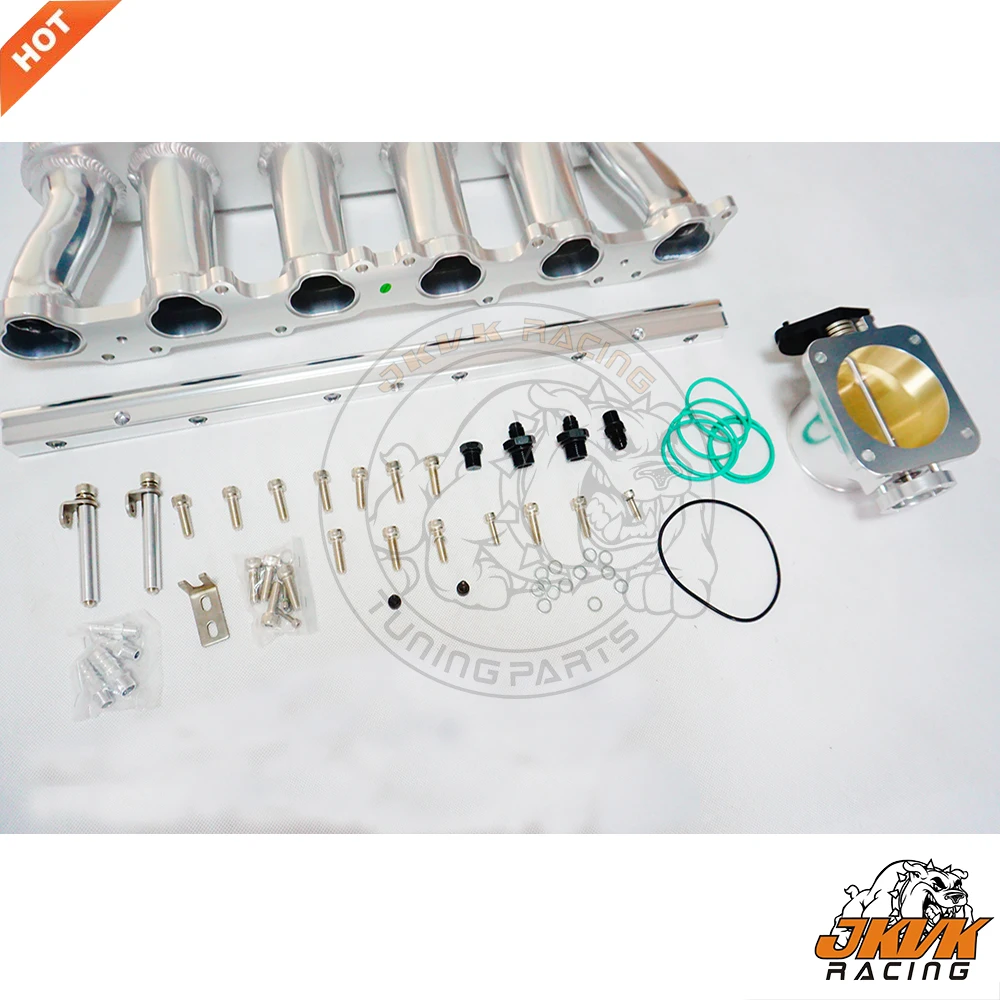 Toyota 1UZ 1UZ-FE 용 연료 레일이있는 JKVK 레이싱 흡기 매니 폴드