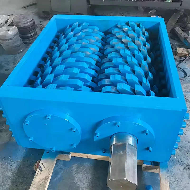 Dual shaft shredder chassis metal shredding refrigerator air conditioning disassembly separation Scrap Aluminum  shredding 2