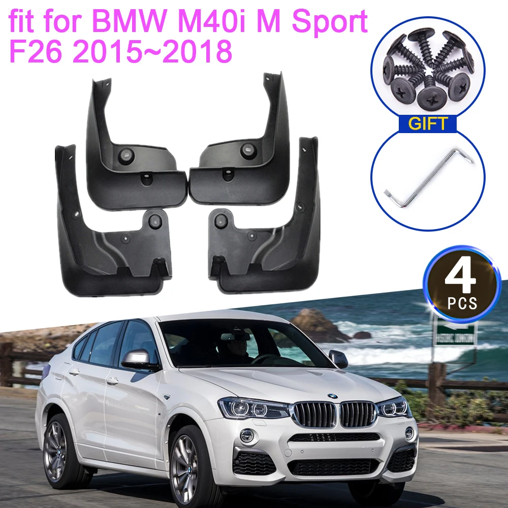 

4x for BMW M40i M Sport F26 2015 2016 2017 2018 Mudguards Flare Mud Flaps Guard Splash Front Rear Wheels Fenders Car Accessories