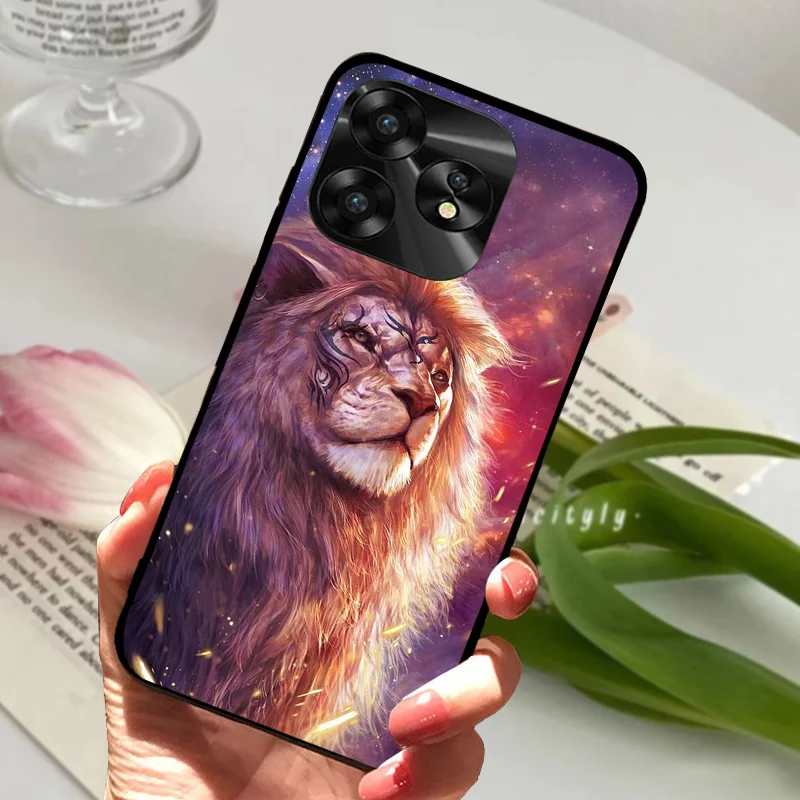 NFC Silicone Shockproof Soft TPU Phone Cover with Animal Cartoon Design