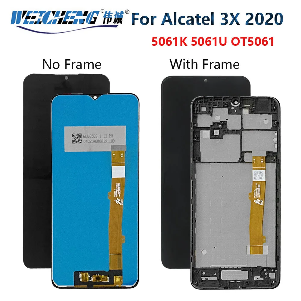 compatibile con ALCATEL 3X (2020) 5061u 5061k CUSTODIA COVER soft slim GEL SILICONE nero protezione flessibile matte MORBIDA TPU + PELLICOLA vetro TEMPERATO 9H