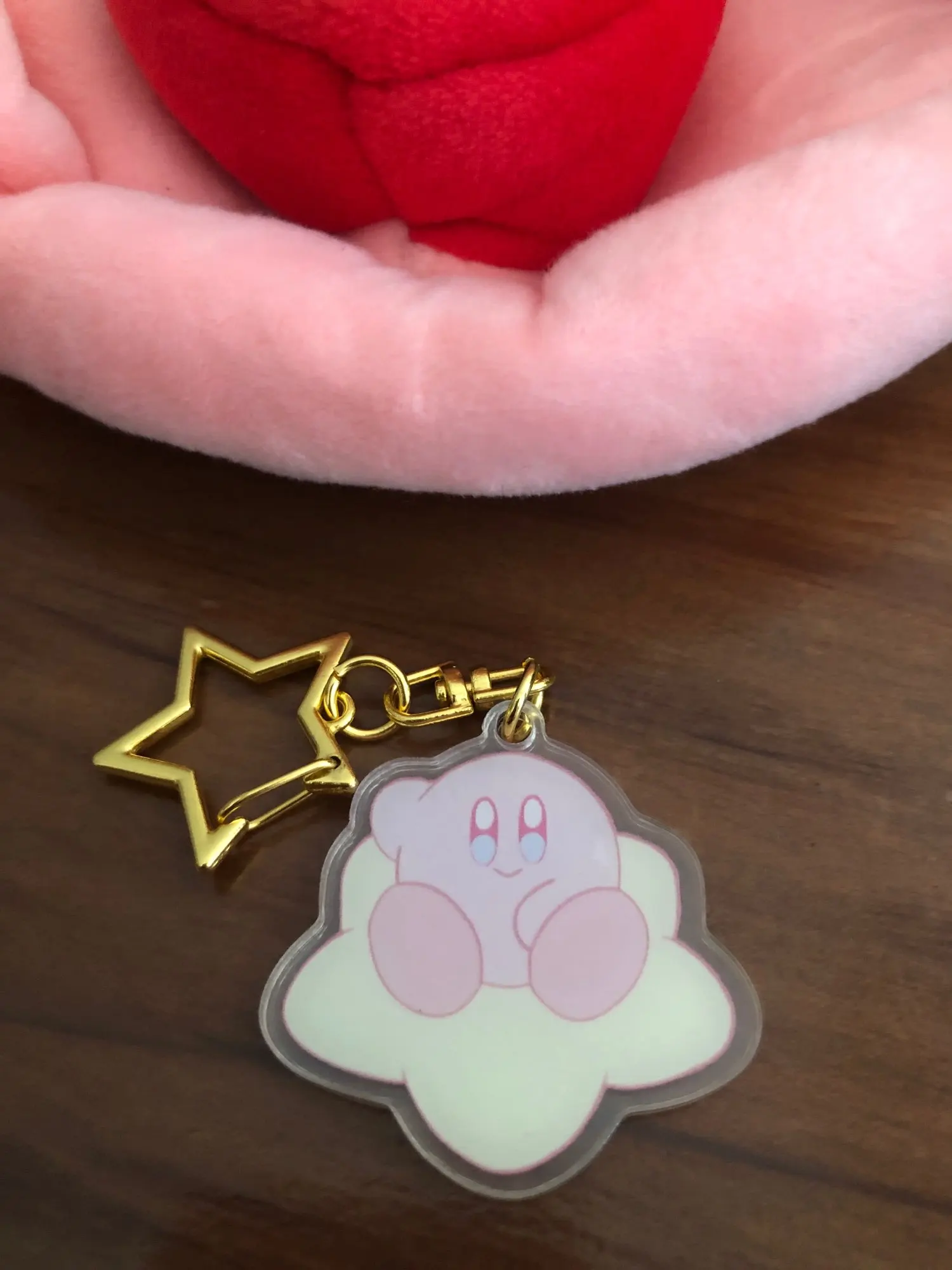 Niedlicher Cartoon-Stern Kirby Keychain