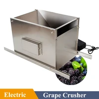 Manual/Electric Type Fruit Crusher Grape Crusher Grape Crushing Machine Fruit Wine Press Grinder 2