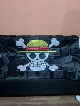 Bandiera Pirati Cappello Di Paglia 90x60 Cm | One Piece - Jolly Roger Di Monkey D. Luffy - Foto 4