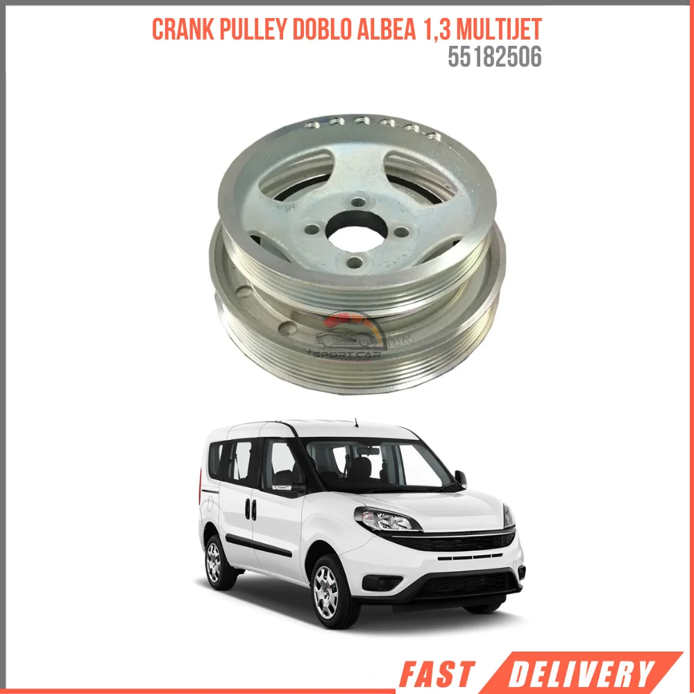 

FOR CRANK PULLEY DOBLO ALBEA 1.3 MULTIJET 55182506 REASONABLE PRICE FAST SHIPPING HIGH QUALITY CAR PARTS SATISFACTION