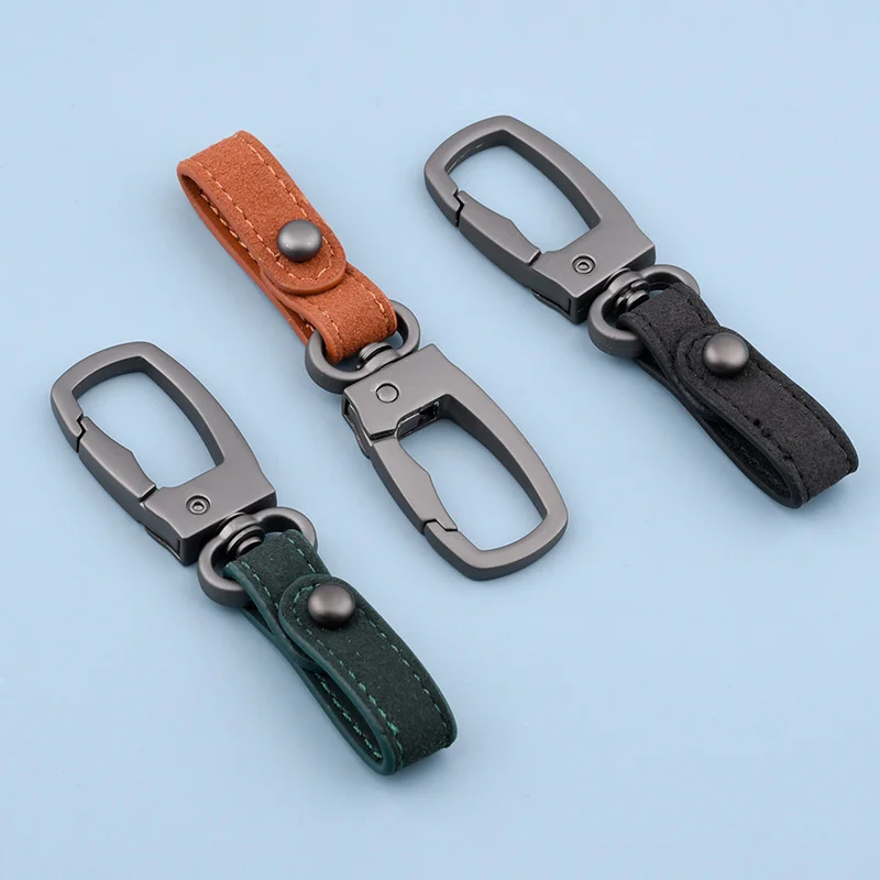 Luxury Leather Car Keychain-Universal Fit for All Car Models, Premium Quality with Sleek Design, Durable and Stylish Accessory