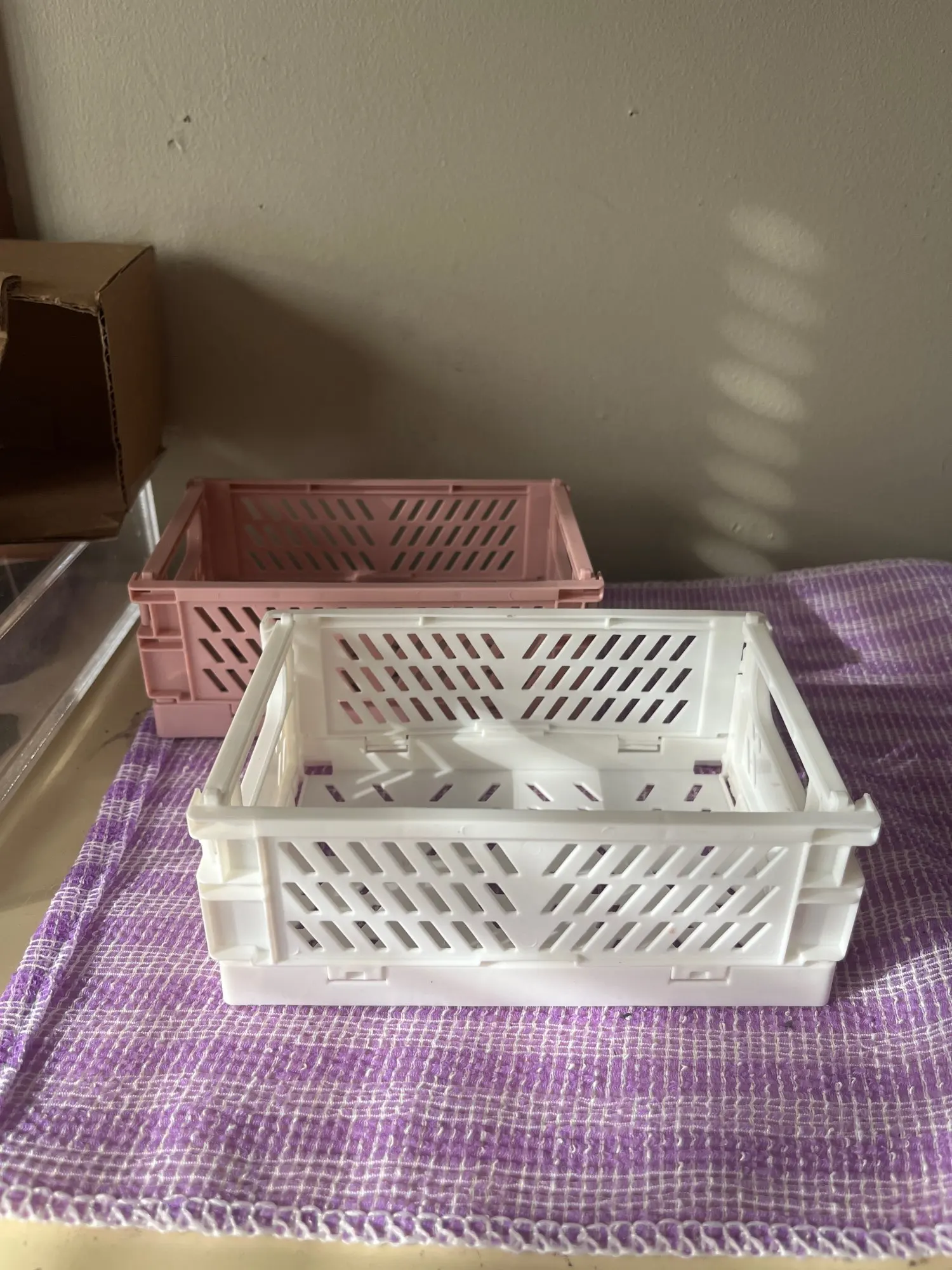 Pastel Storage Crates, customer photo