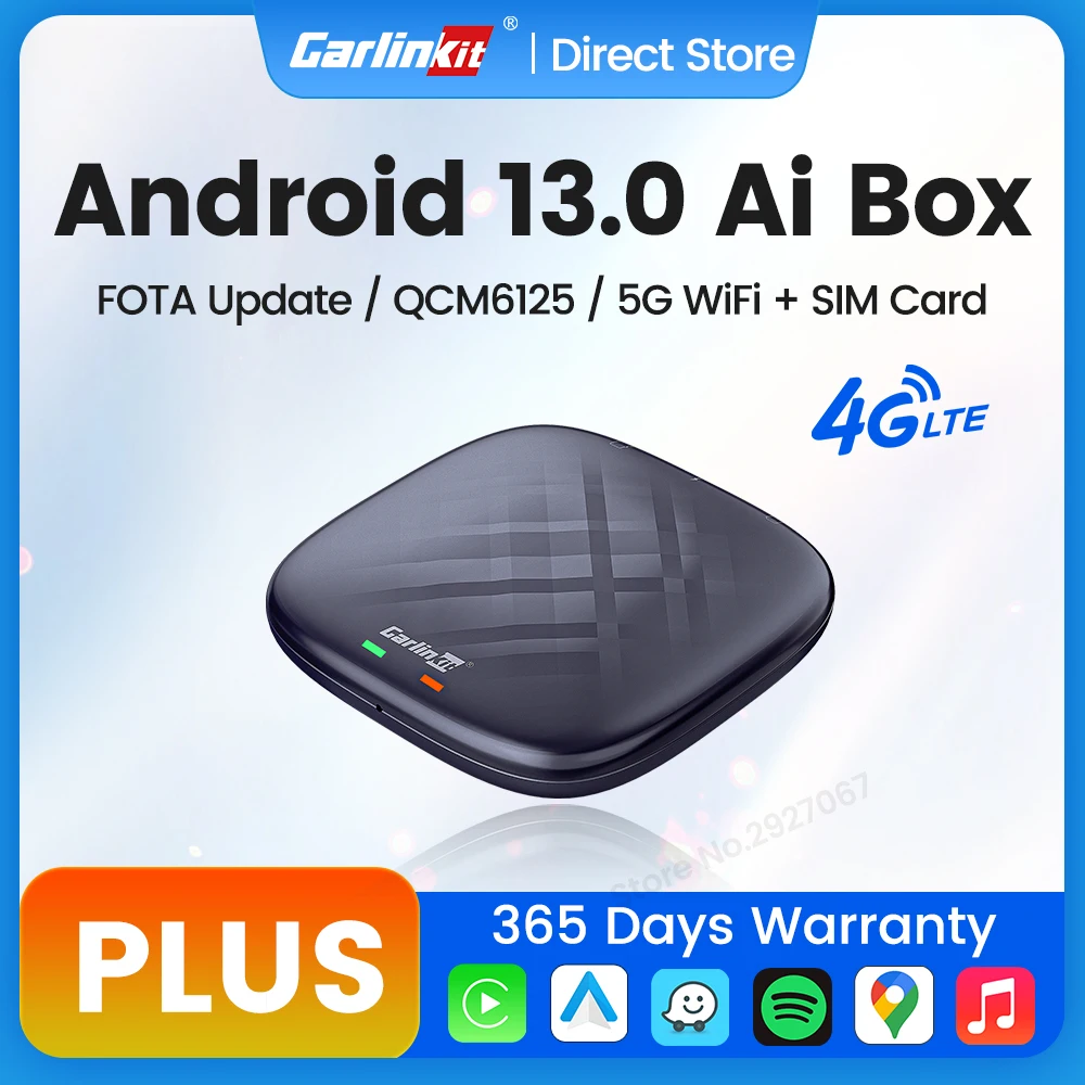 CarlinKit CarPlay Ai Box Android 13 Plus or Android 11 Smart Car Box