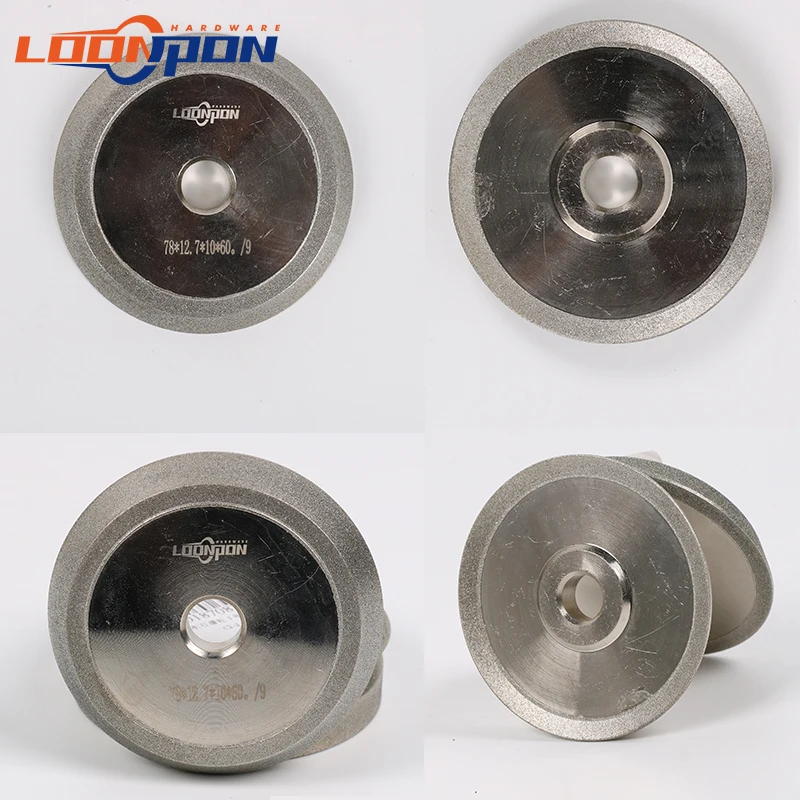 Abrasive wheel grinding wheel 78/80mm electroplated diamond grinding wheel cup for tungsten carbide sharpening cutter tool 1pc