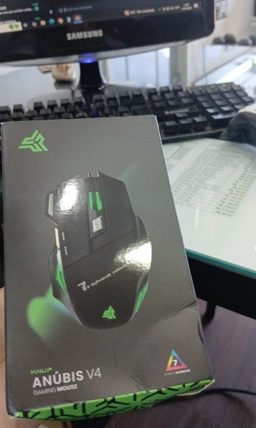 Mouse gamer para jogo computador 3200dpi com LED laser X7 USB Botões Profissional photo review