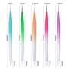 5Pcs Professional Nail Brush Double Head Painting Pen Dotting Tools Art Design Fake Nail Diy Drawing Brushes Manicure 6
