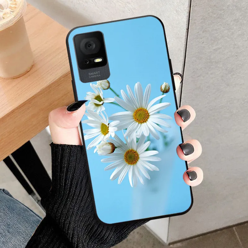 Shockproof Black Silicone Phone Case - 6.6 Protective Back Cover Bumper Shell