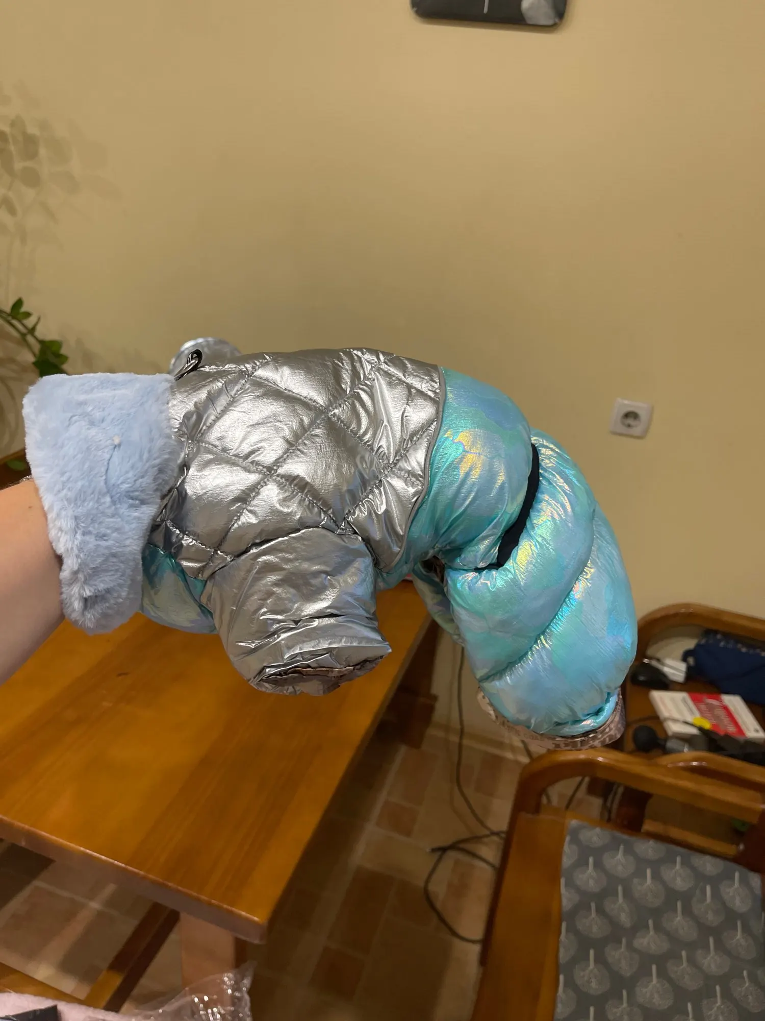 Snow Paws Winter Jumpsuit: Cozy Waterproof Snowsuit for Your Stylish Pup photo review