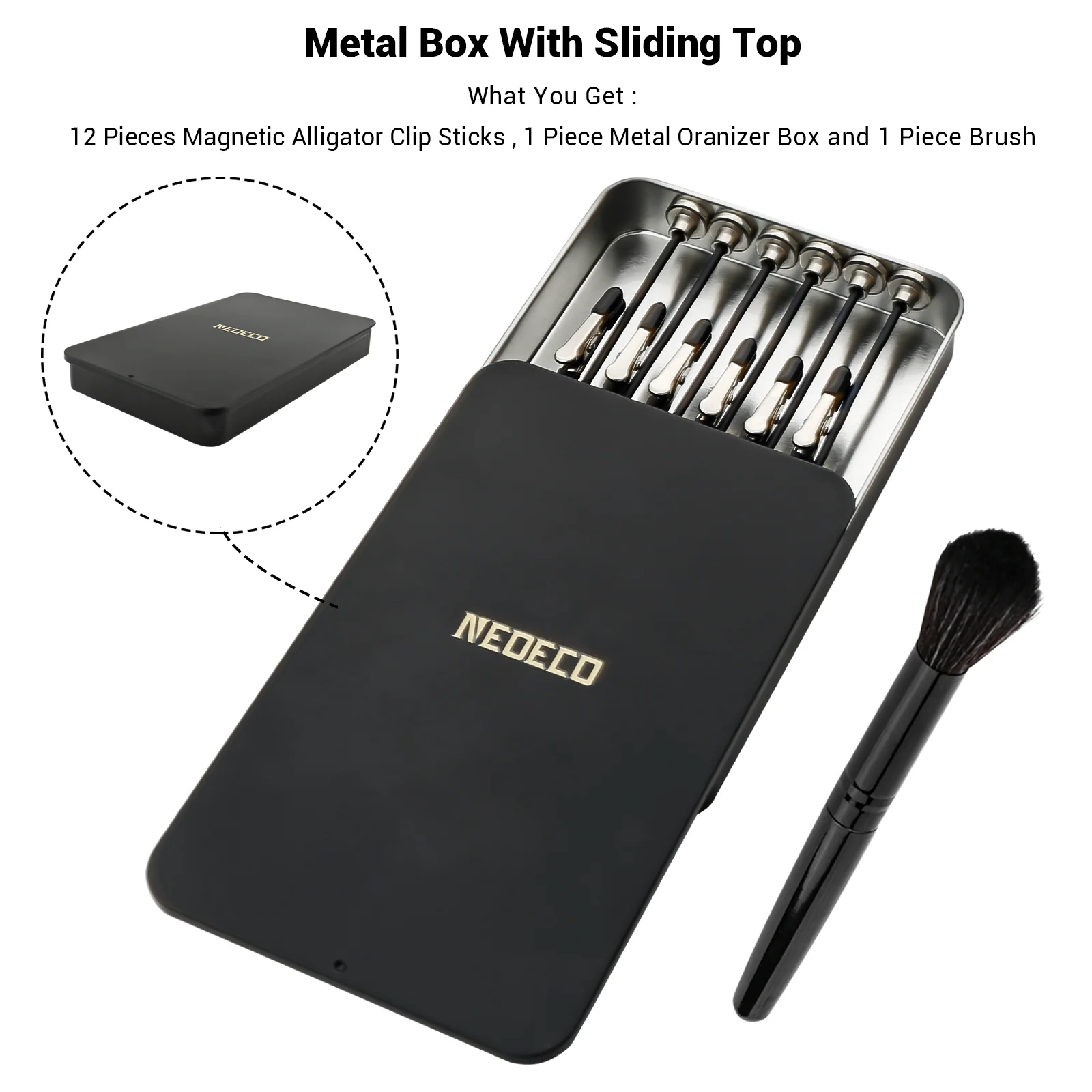 모델 페인팅 스탠드베이스 홀더 및 12PCS 자기 구부릴 수있는 악어 클립 스틱 세트 에어 브러시 취미 모델 용 모델링 도구