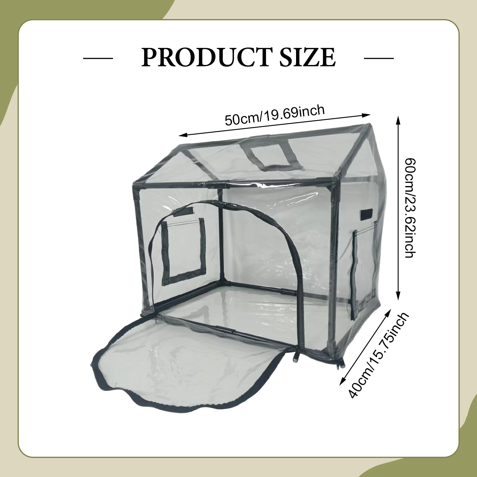 Mushroom Growing Tent Kit Clear PVC Mycology Still Air Box Mushroom Planting Cultivation Station For Home Growers