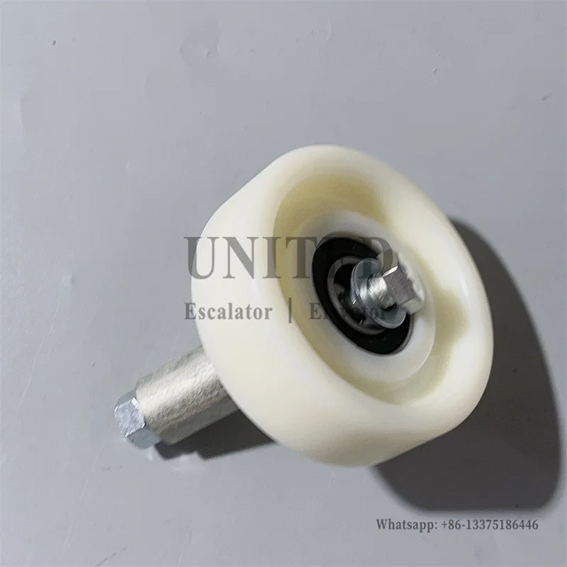 4PCS Escalator Handrail Guide Roller 100*34*6204 White with Shaft OD100mm W34mm Escalator Spare Parts