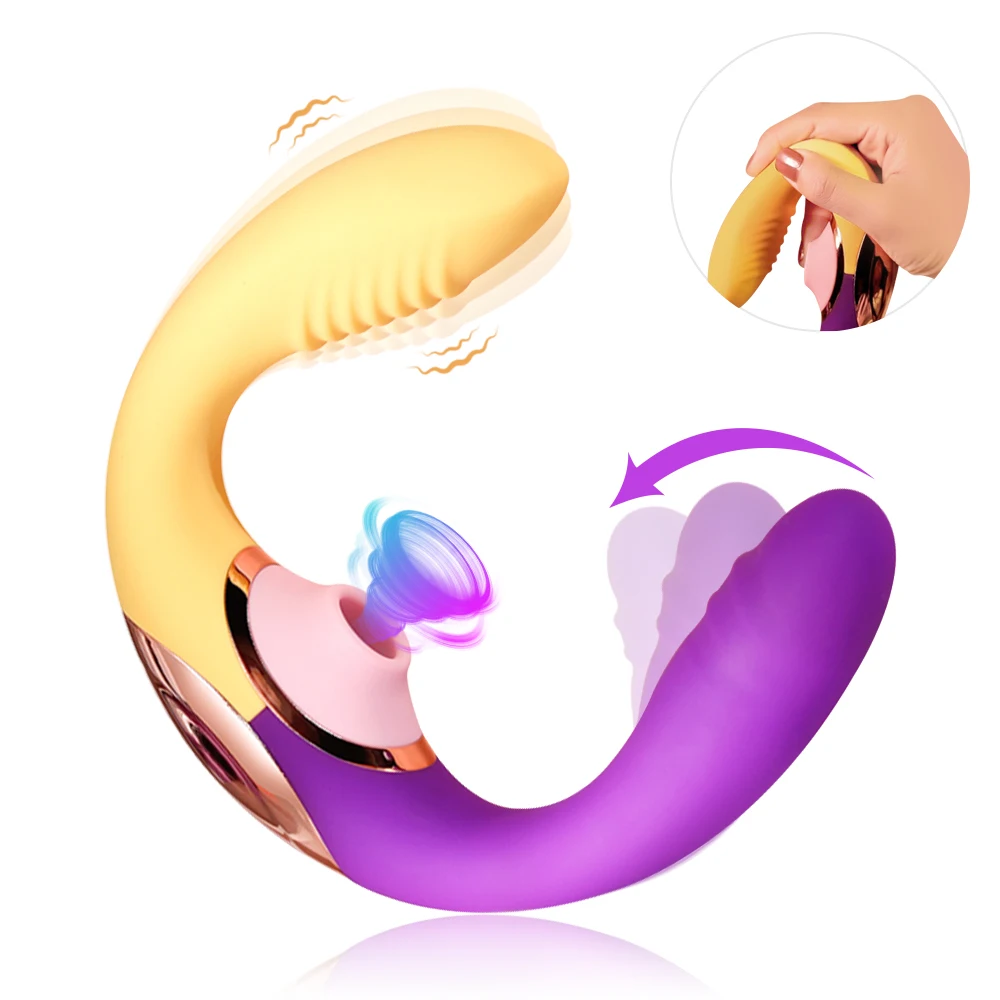 

Powerful Sucker Oral Sex Clitoral Stimulator Anal Plug Female Masturbator Wiggle Prostate Massager Dildo Vibrator AdultSex Toys