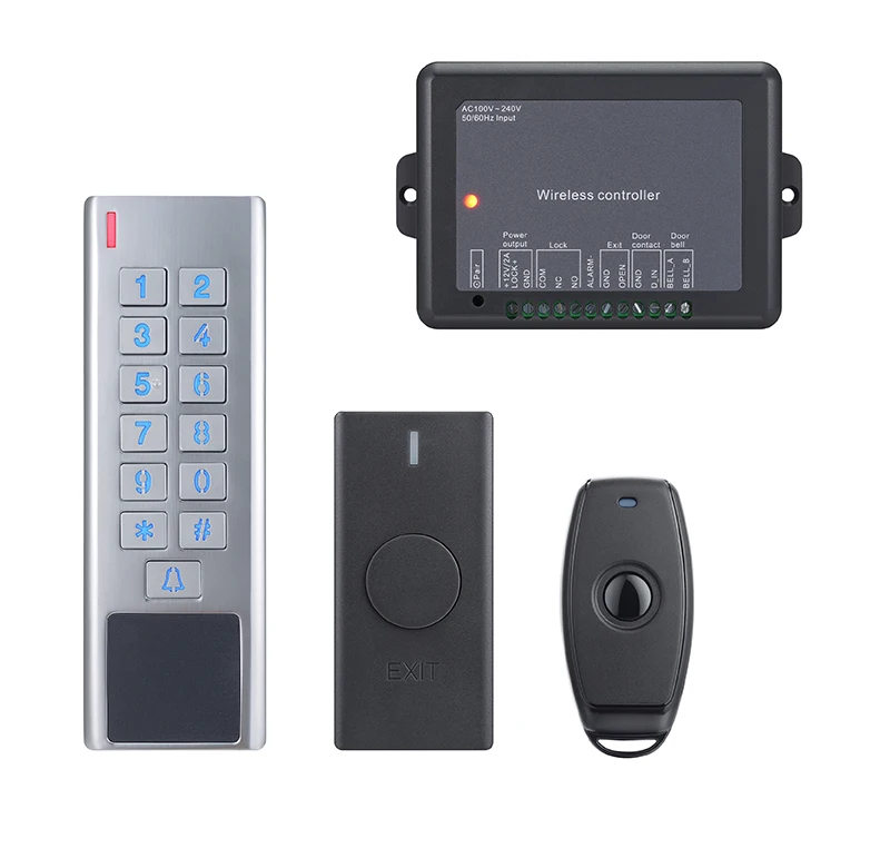 IP67 Waterproof 433Mhz AC 100V~240V Wireless Access Control Kit Electronic Lock