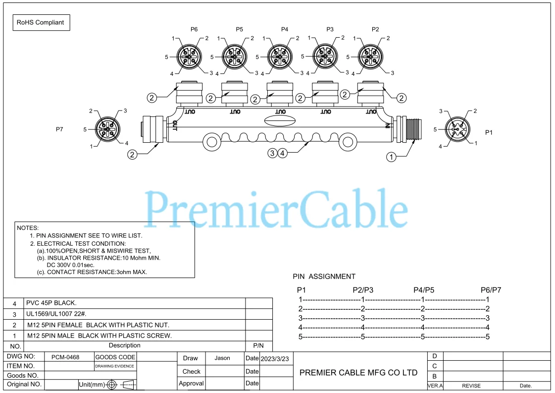 NMEA 2000 5-Port-T-Stecker mit mehreren Anschlüssen, M12, 5-poliger Rundstecker auf Buchse, Backbone-T-Splitter für Garmin Lowrance Simrad B&G Navico – Detail 1